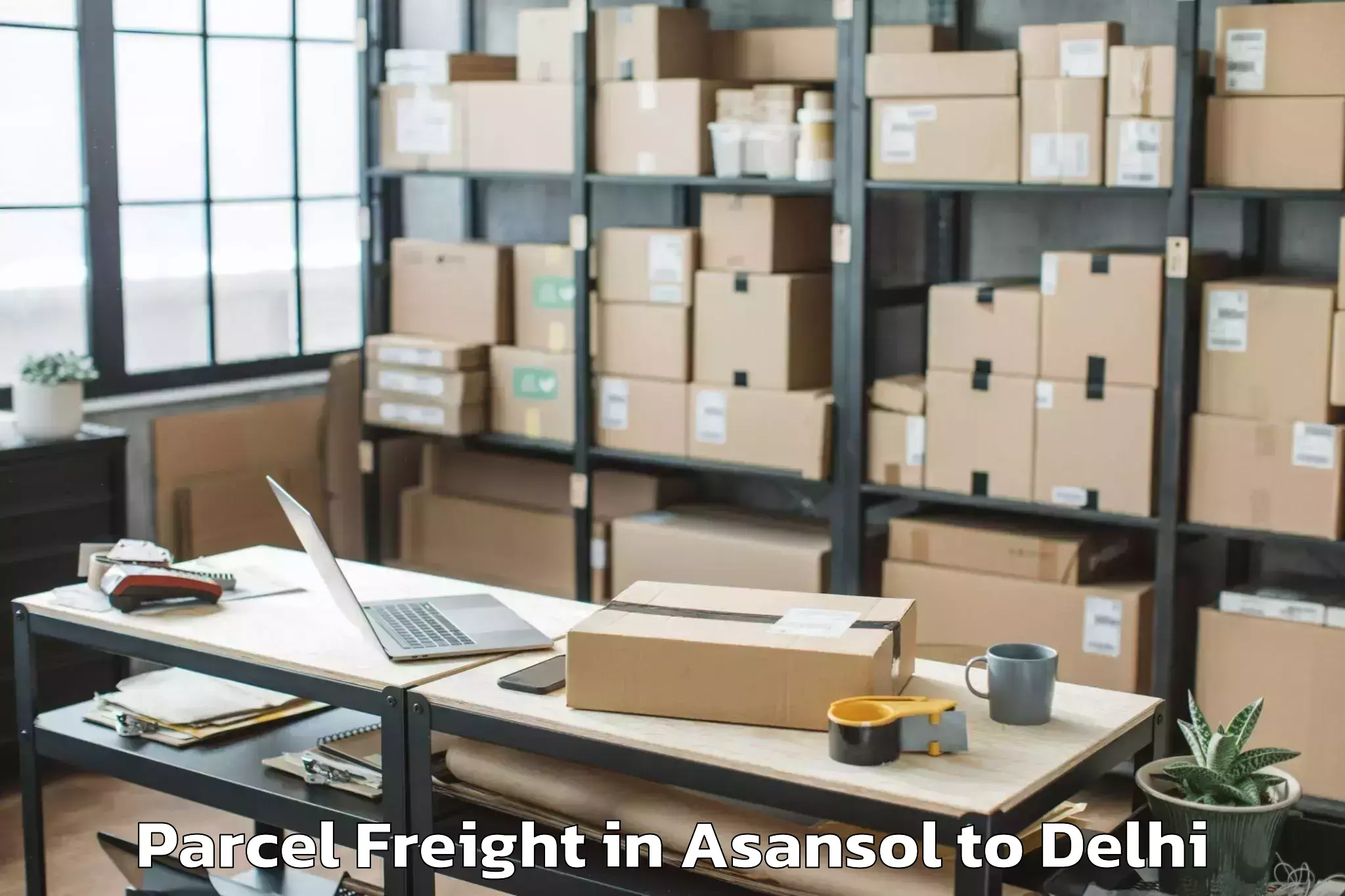 Asansol to Westend Mall Delhi Parcel Freight